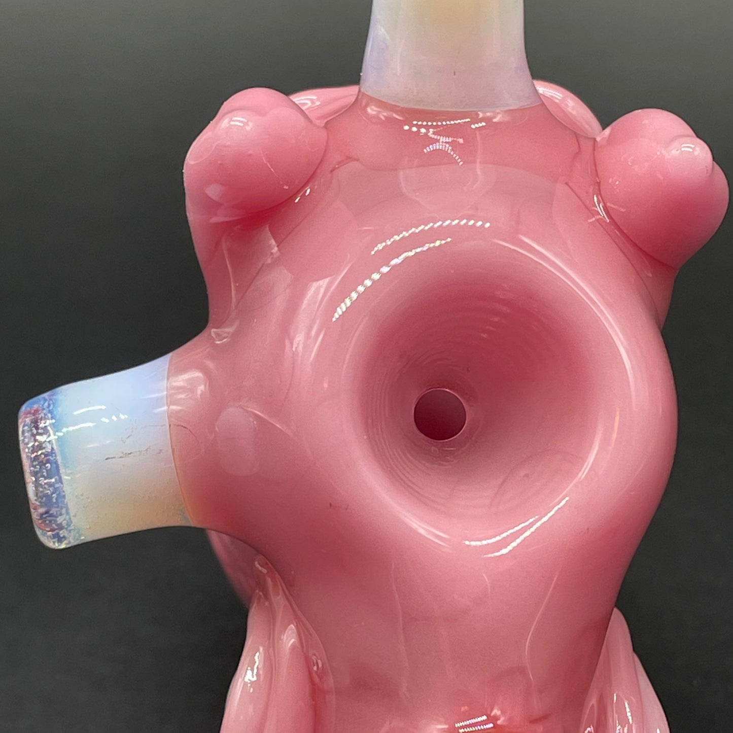 Hand-blown Unicorn blood Sherlock - Leviathan Glass original