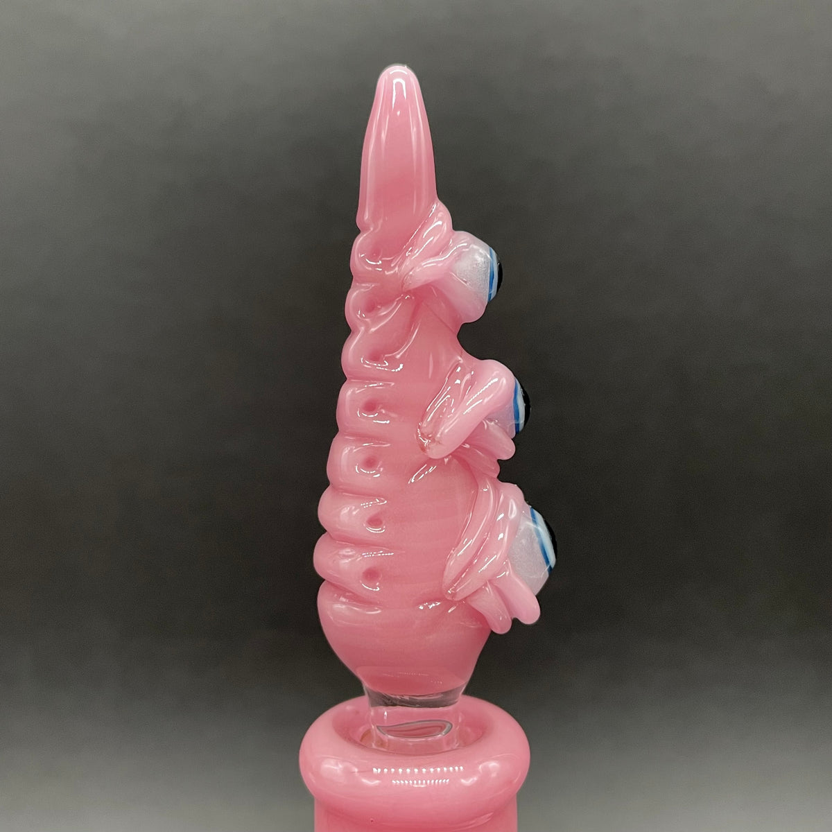 Hand-blown Pink tear Pensieve - Leviathan Glass original