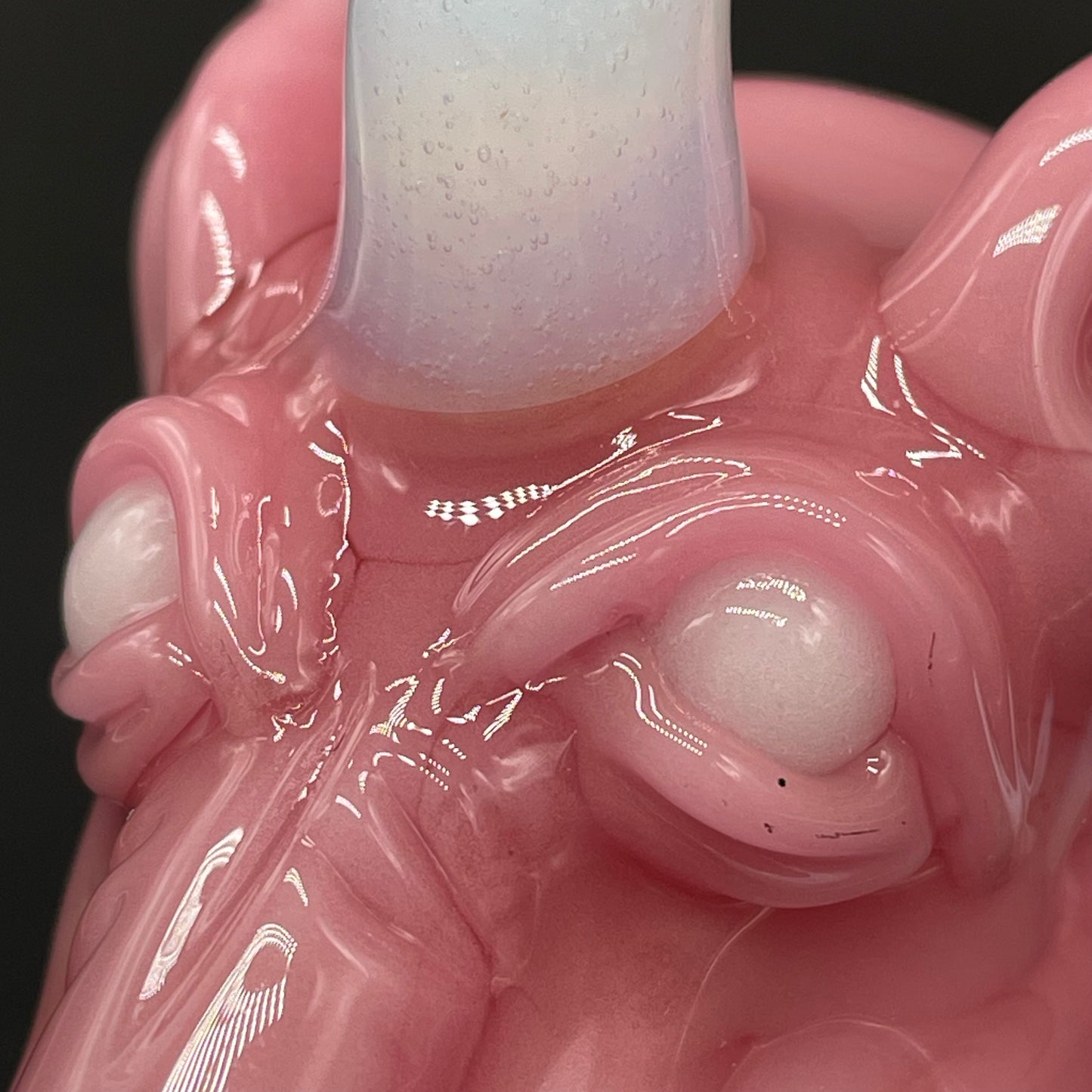 Hand-blown Unicorn blood Sherlock - Leviathan Glass original