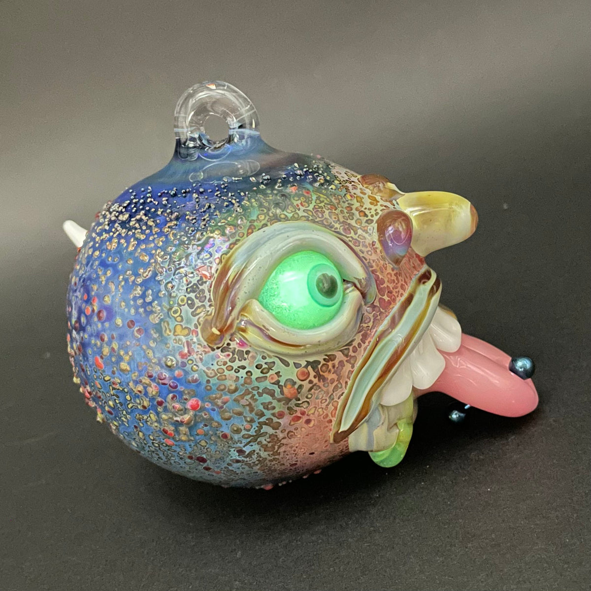 Premium Pierced tongue cyclops ornament - collectible glass art