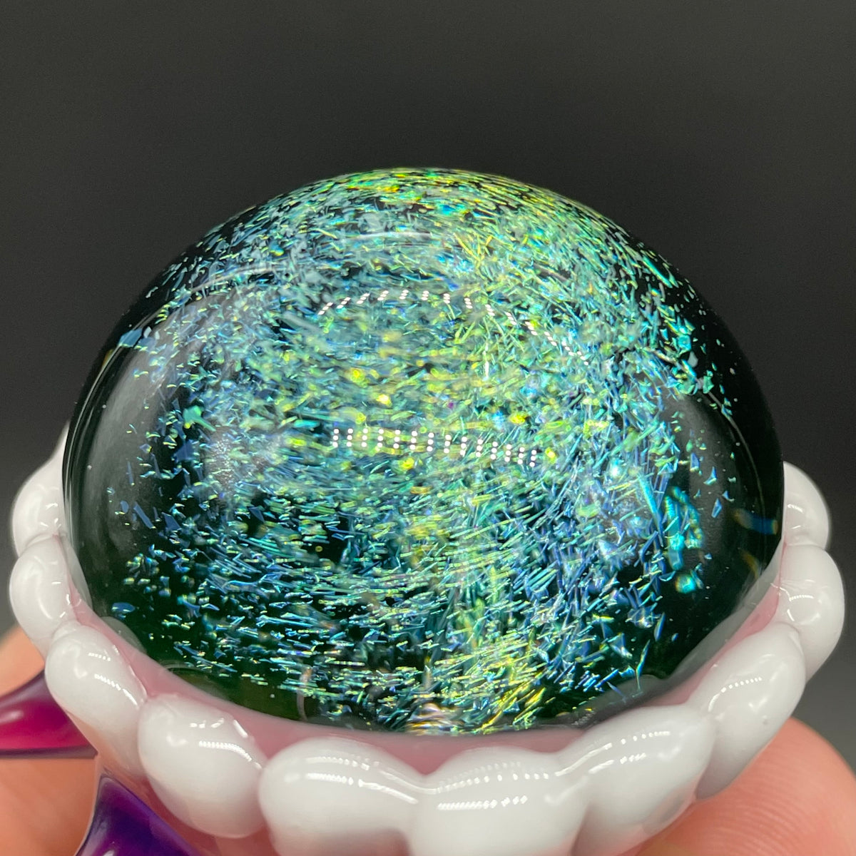 Hungry Dichroic marble craftsmanship - artisan glass work