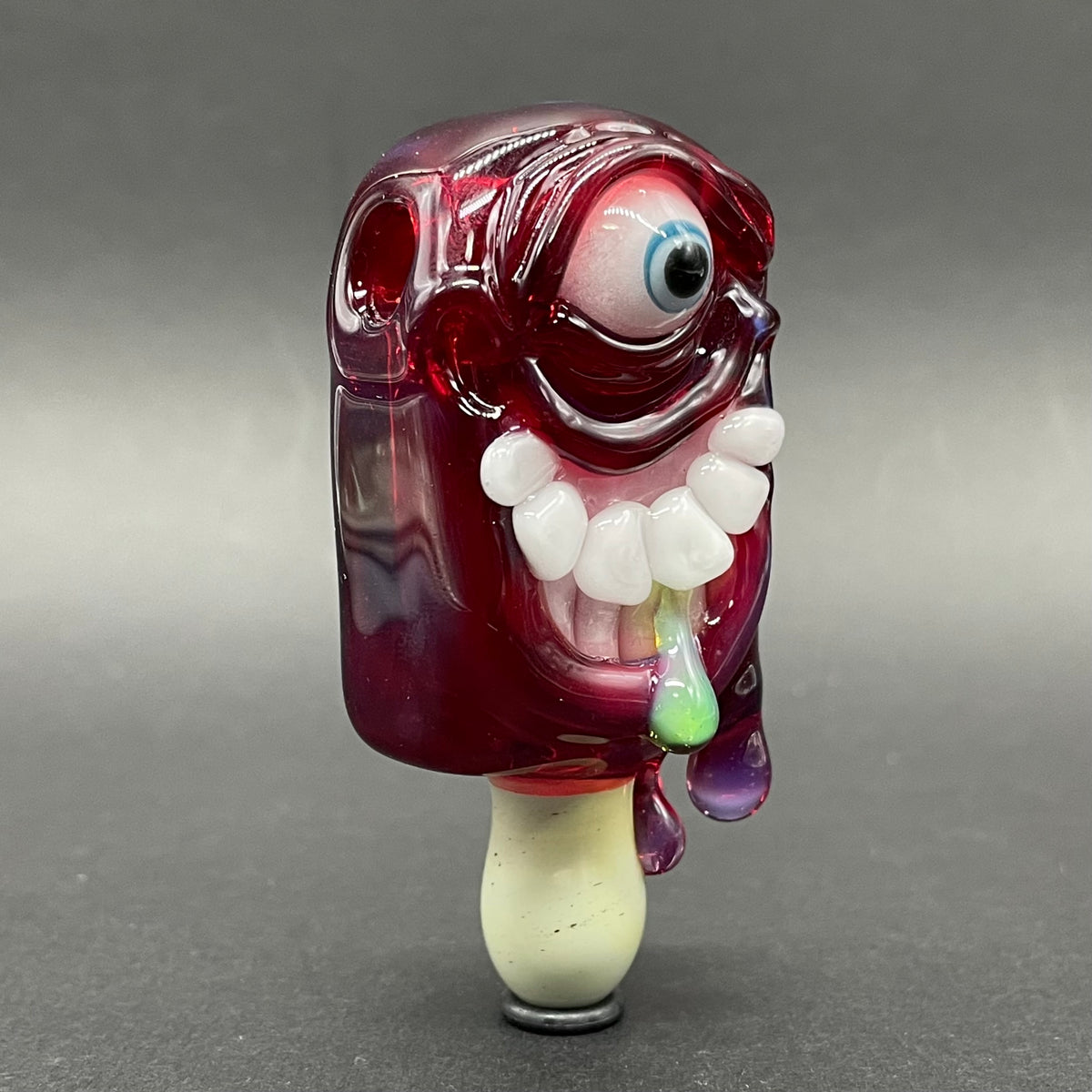 Premium Drippy popsicle pendant - collectible glass art