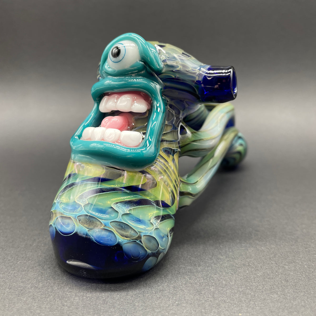Leviathan Glass Screaming tentacle bubbler - hand-blown art