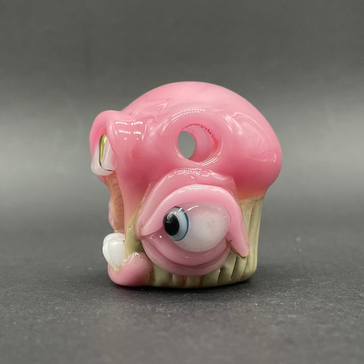 Hand-blown glass Cupcake pendant by Leviathan Glass