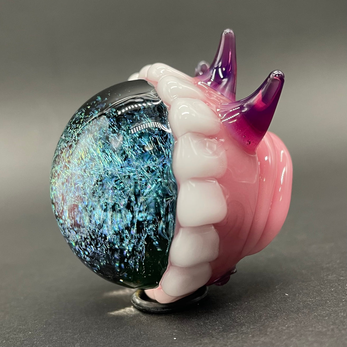 Premium Hungry Dichroic marble - collectible glass art