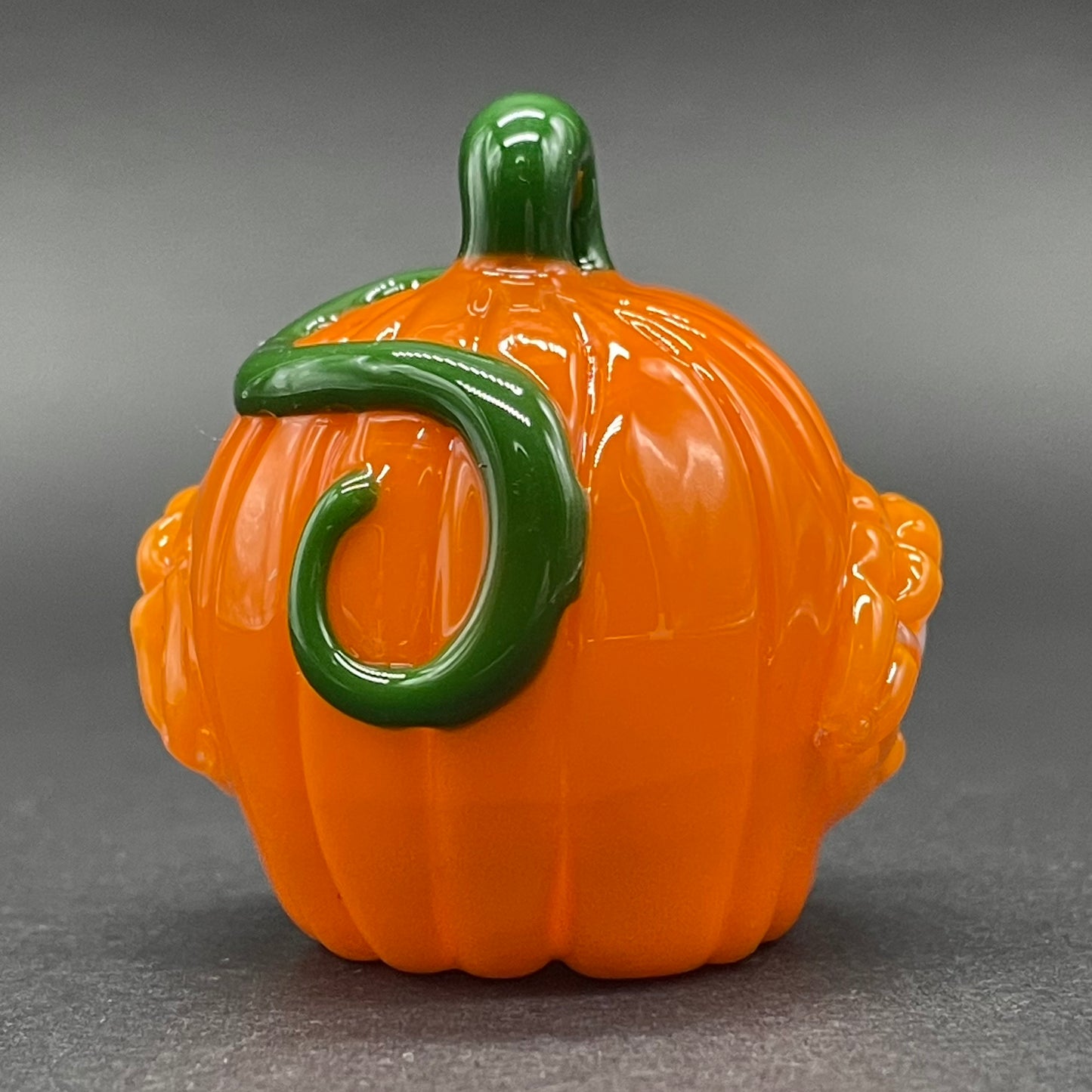 Hand-blown screaming jack-o’-lantern - Leviathan Glass original