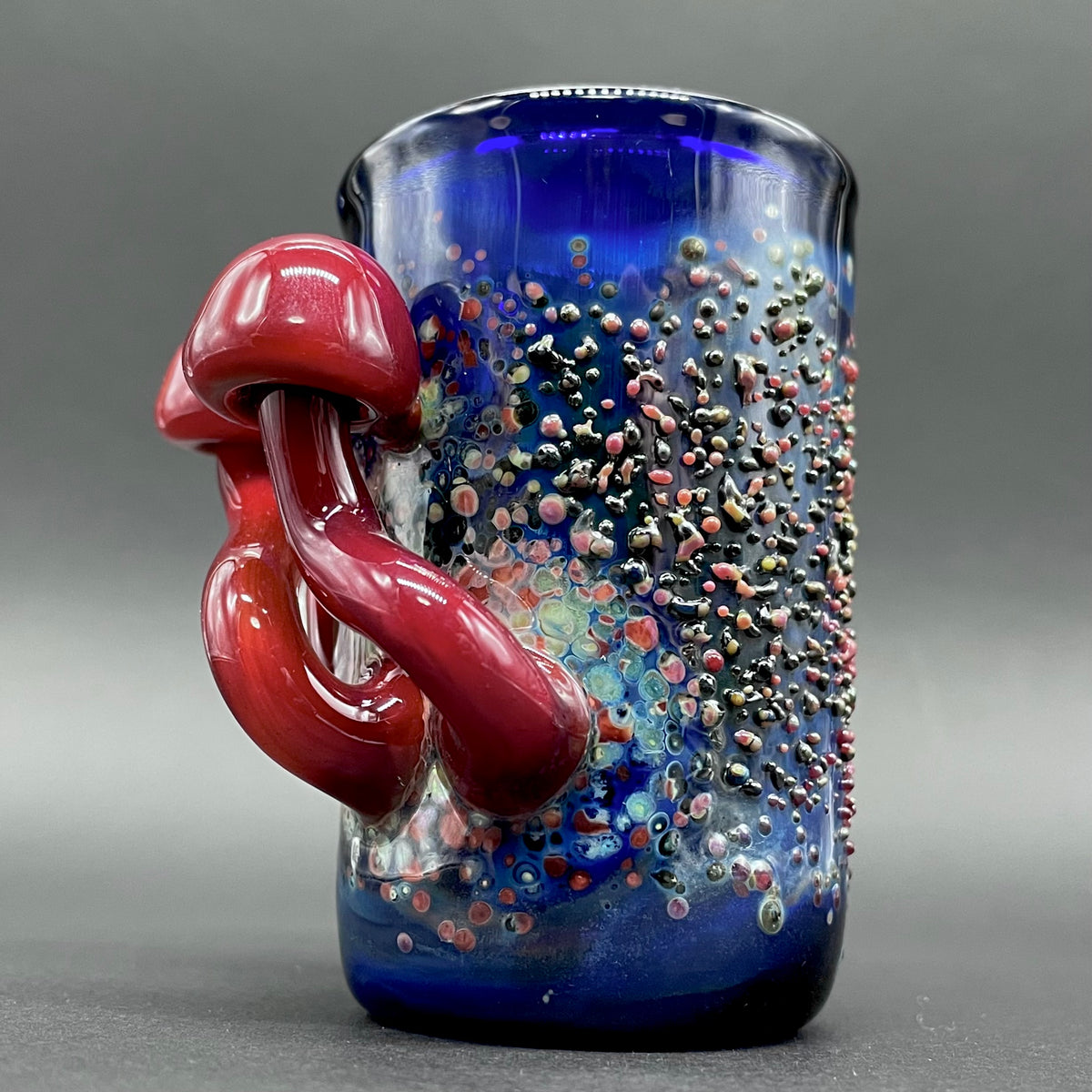 Hand-blown Tequila sunrise shot glass - Leviathan Glass original