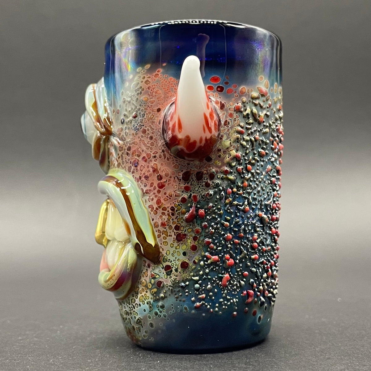 Artisan glass Cyclops shot glass - detailed craftsmanship