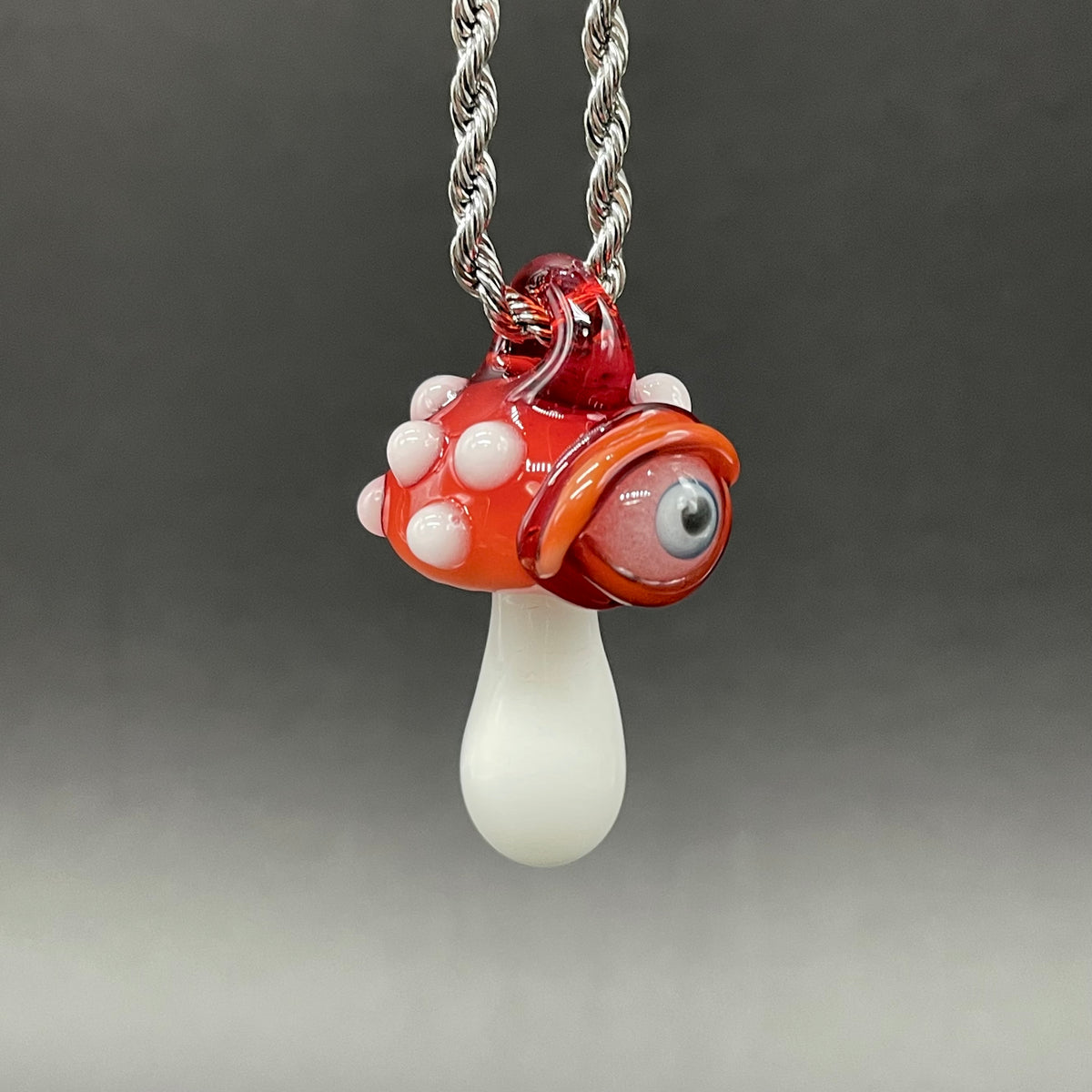 Cyclops mushroom pendant