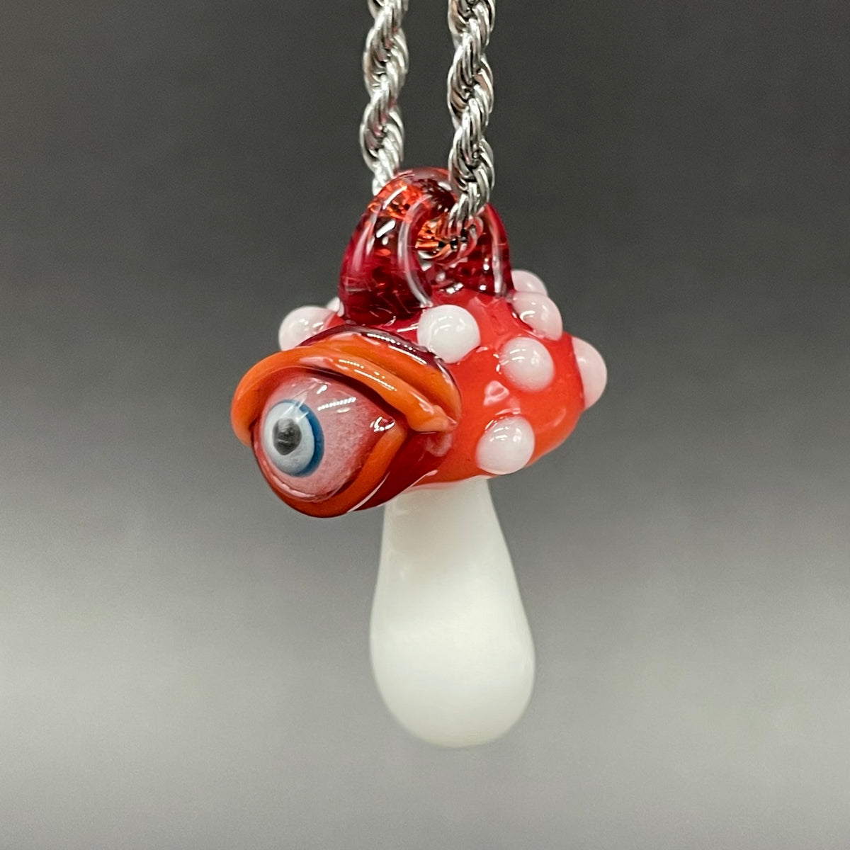 Cyclops mushroom pendant