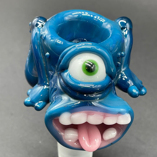 18mm boglin slide detail view - premium glass art