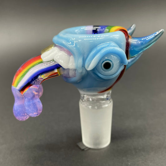 18mm Kool aid tongue slide detail view - premium glass art