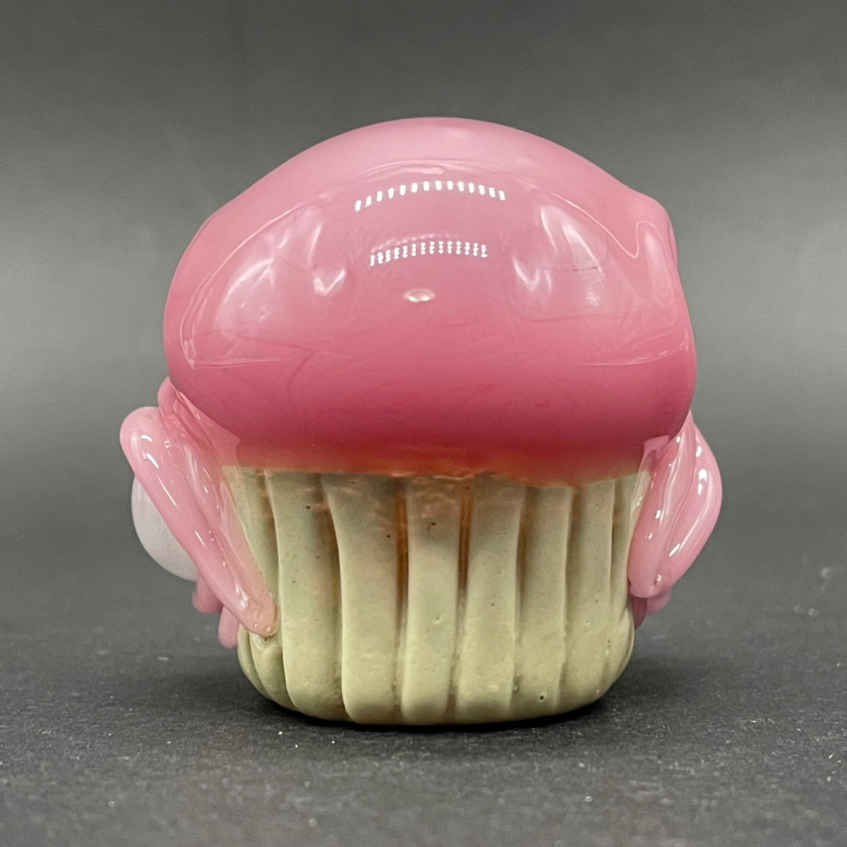 Hand-blown Cupcake pendant - Leviathan Glass original