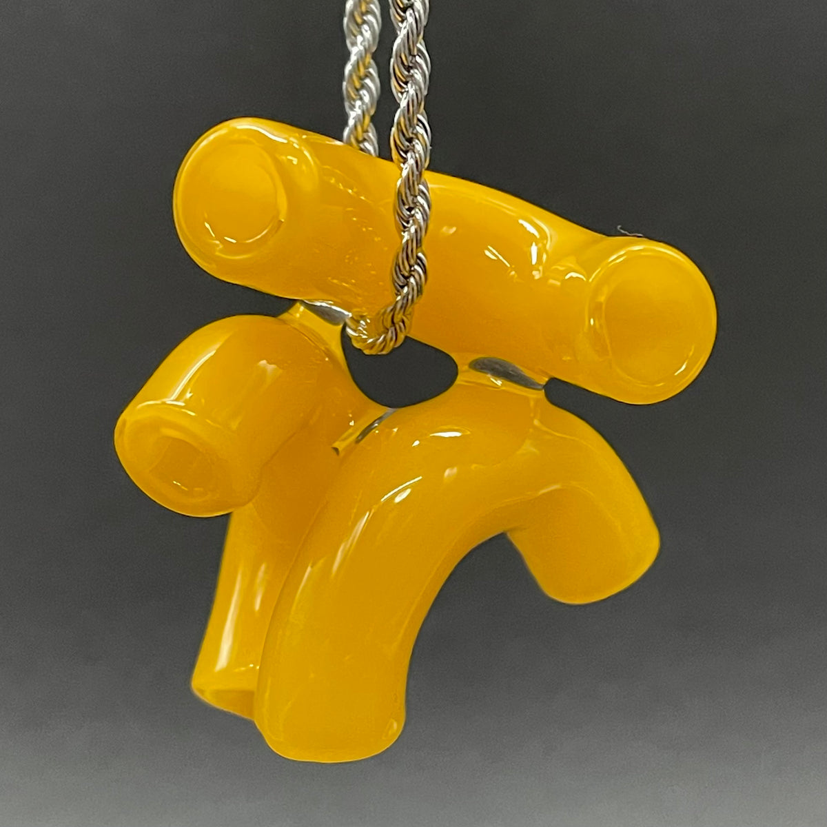 Macaroni and cheese necklace