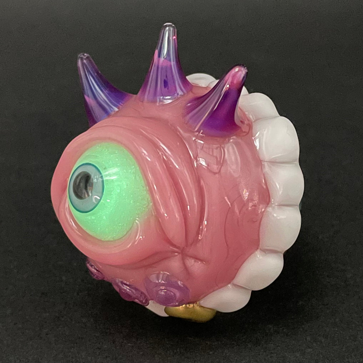 Premium Hungry Dichroic marble - collectible glass art