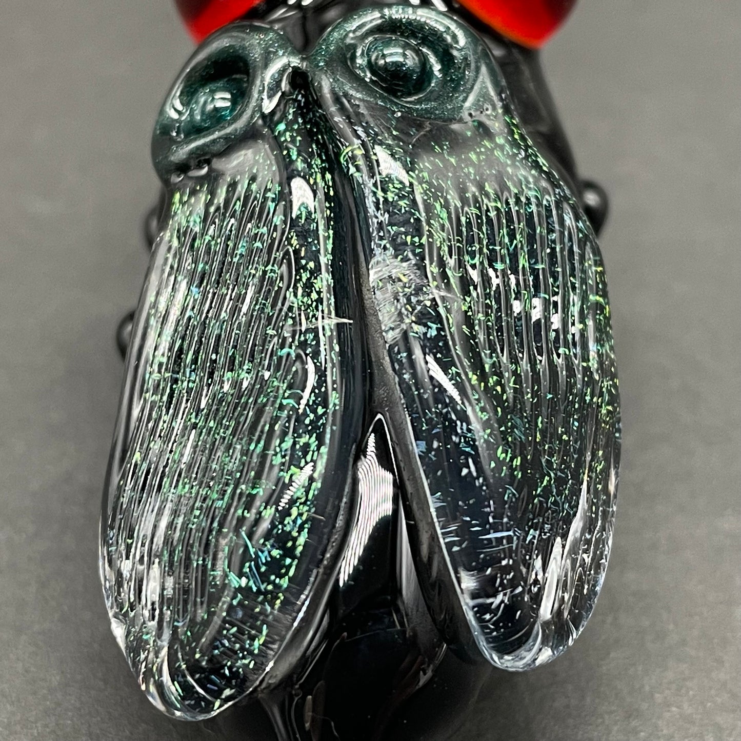 Hand-blown Cicada pendant - Leviathan Glass original