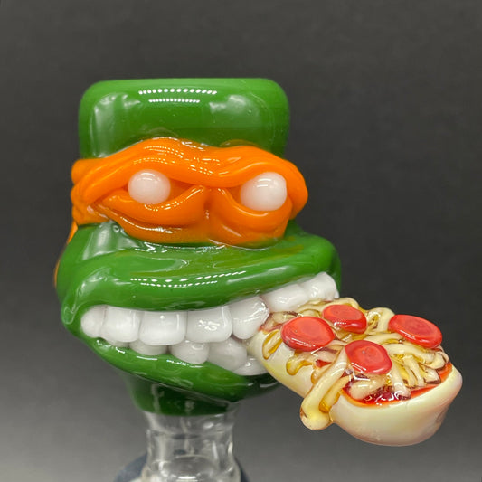 Michelangelo detail view - premium glass art