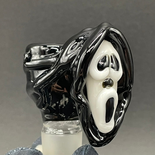 18mm scream slide detail view - premium glass art