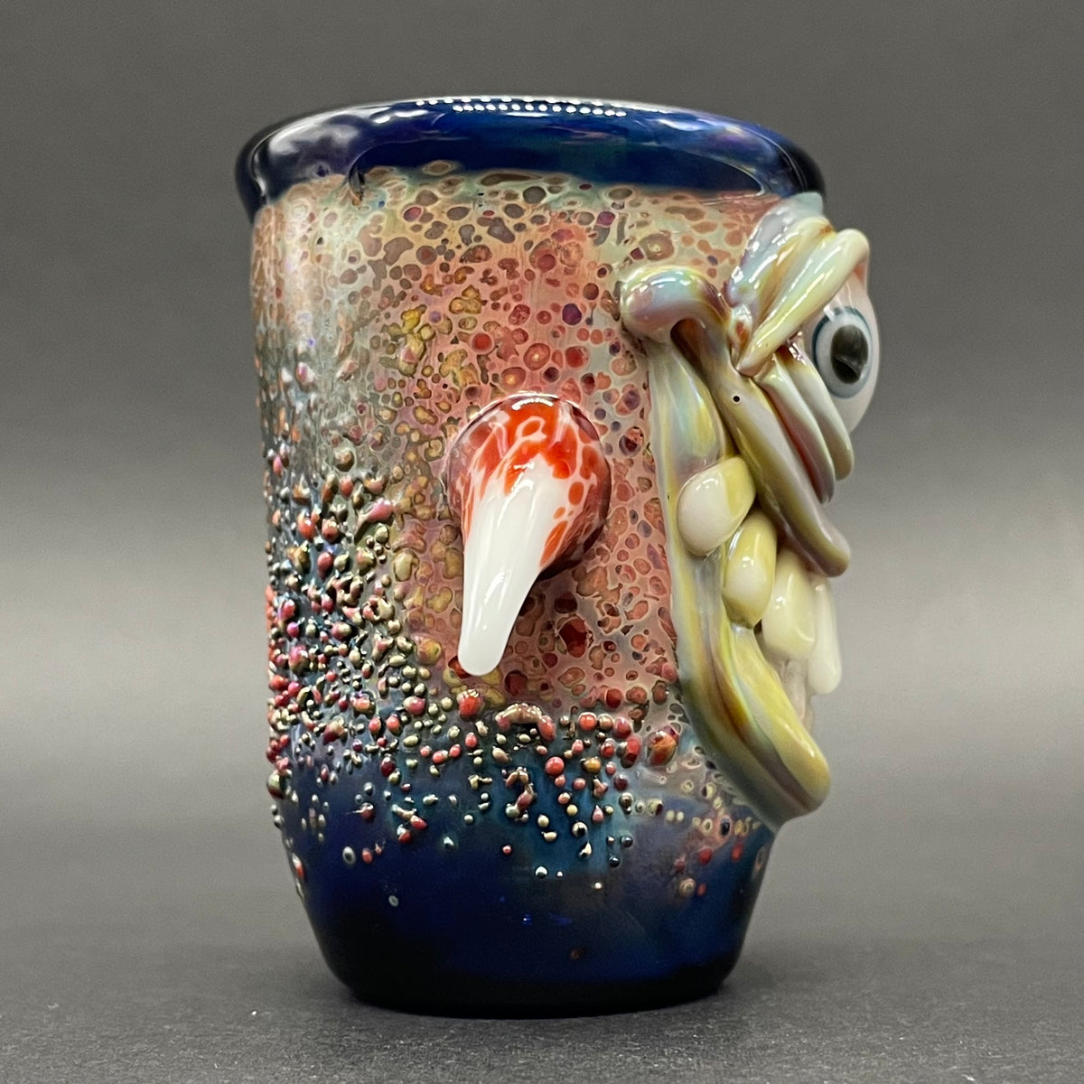 Doofus shot glass hand blown glass art - Leviathan Glass