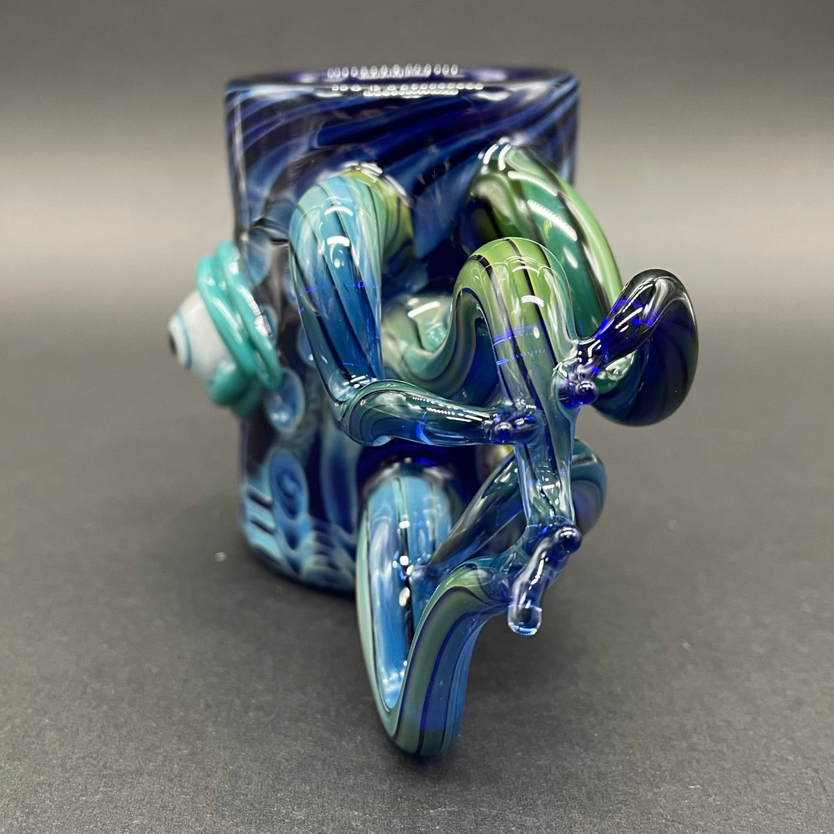 Hand-blown glass Leviathan shot glass by Leviathan Glass