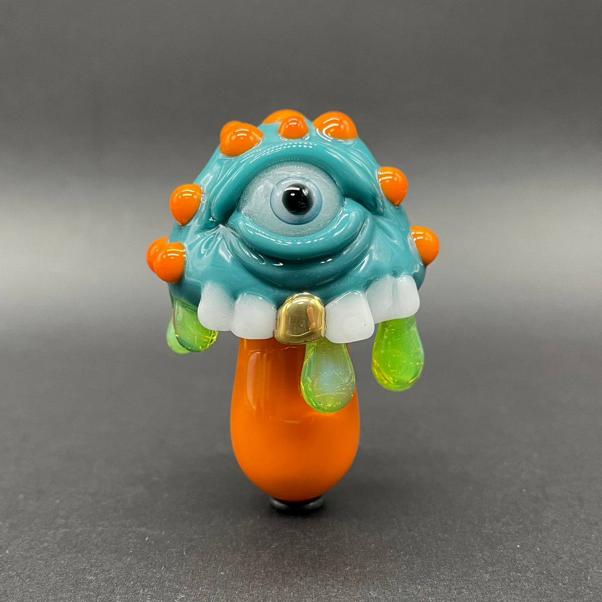 Hand-blown glass About last night glass mushroom pendant by Leviathan Glass