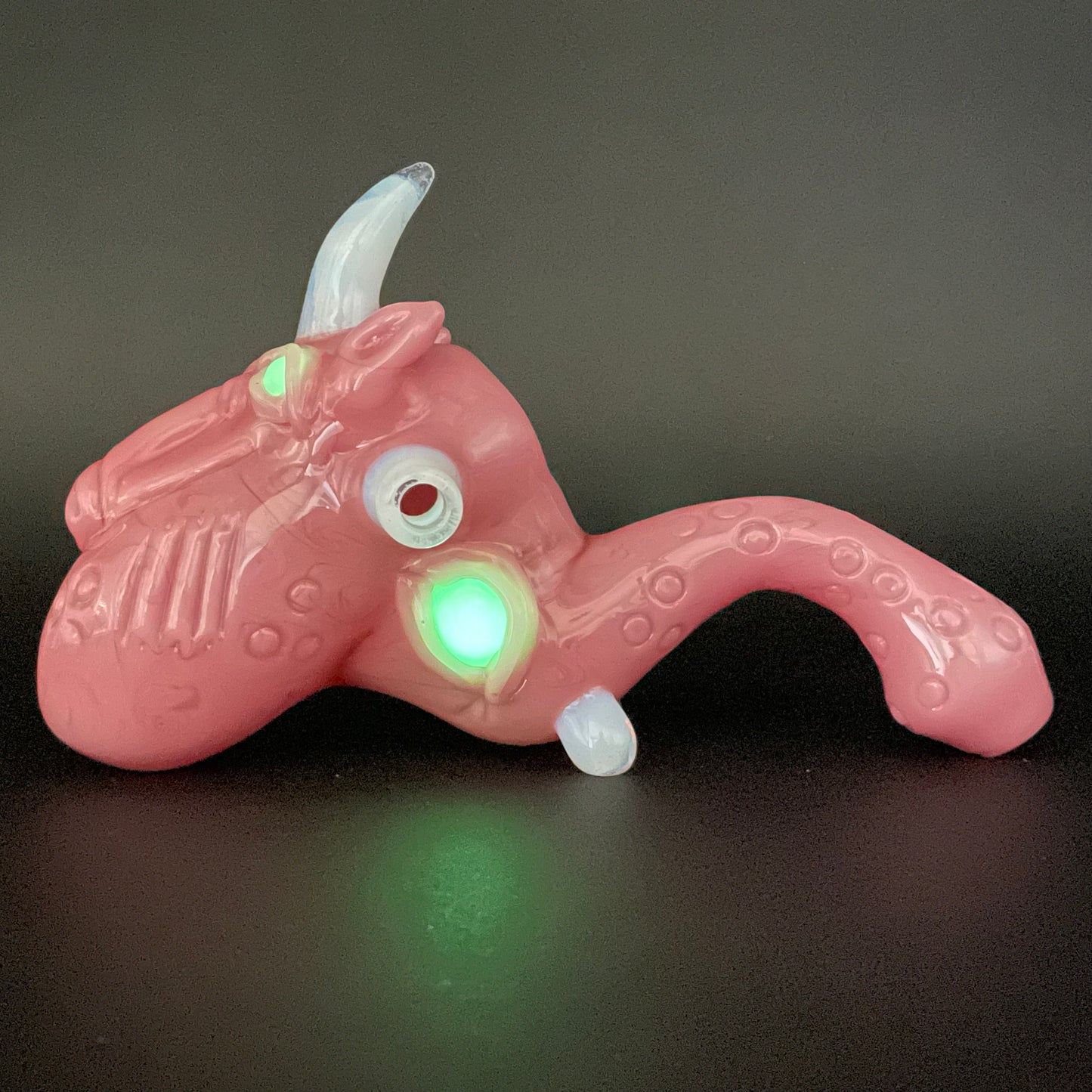 Hand-blown Unicorn blood Sherlock - Leviathan Glass original