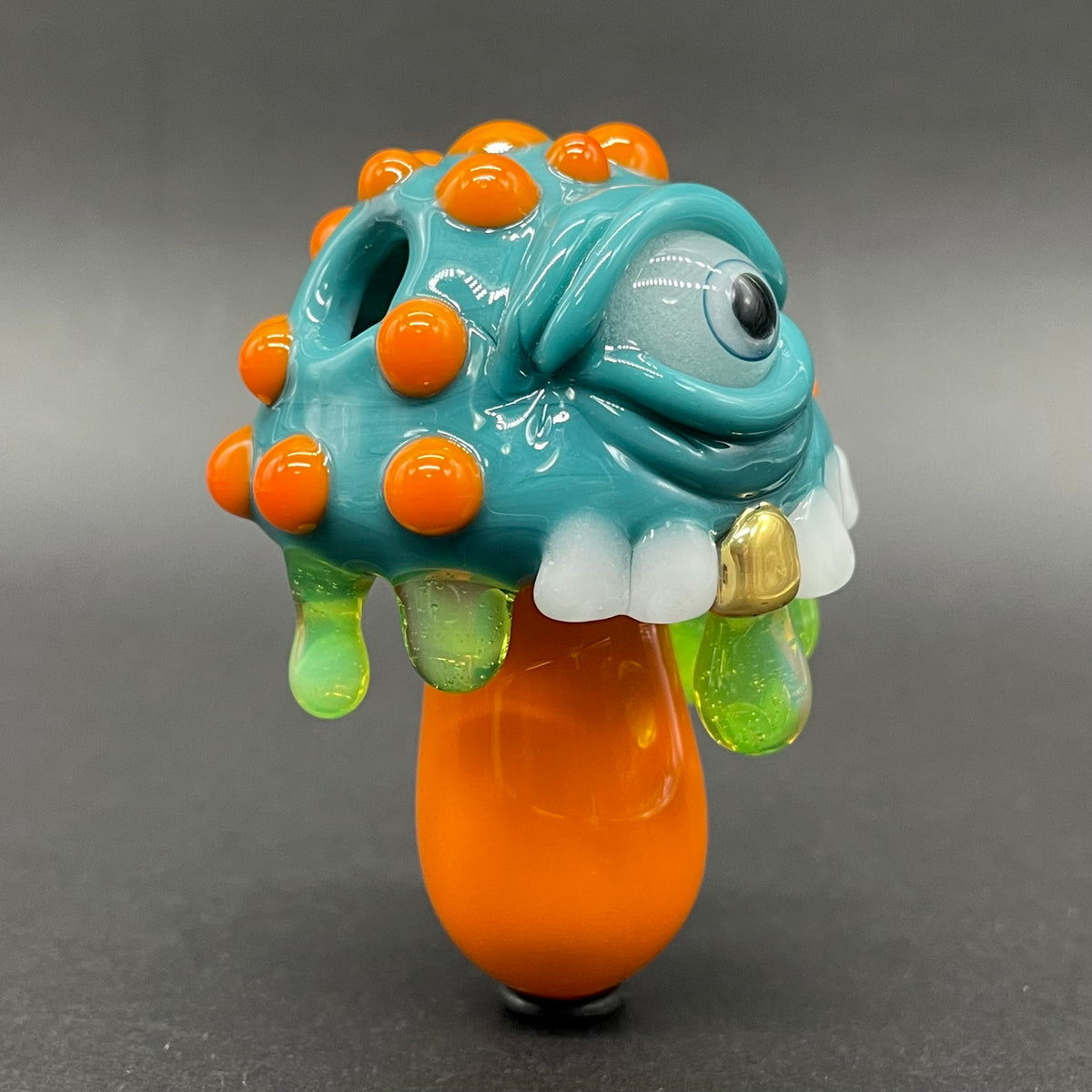 Premium About last night glass mushroom pendant - collectible glass art