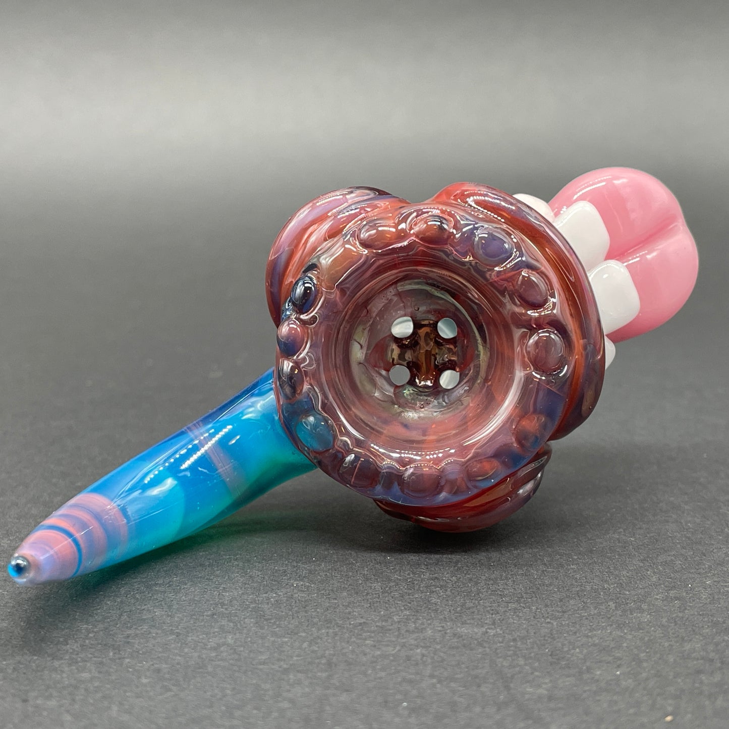 Hand-blown 14mm Horn & Tongue Slide - Leviathan Glass original