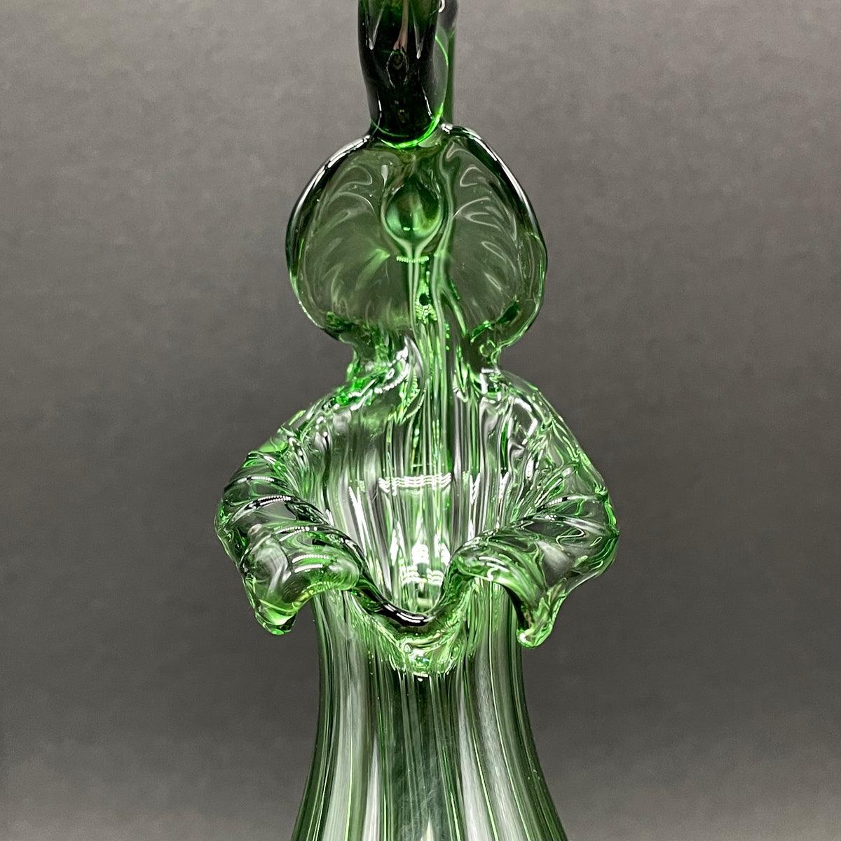 Close-up of Pitcher plant - handcrafted glass