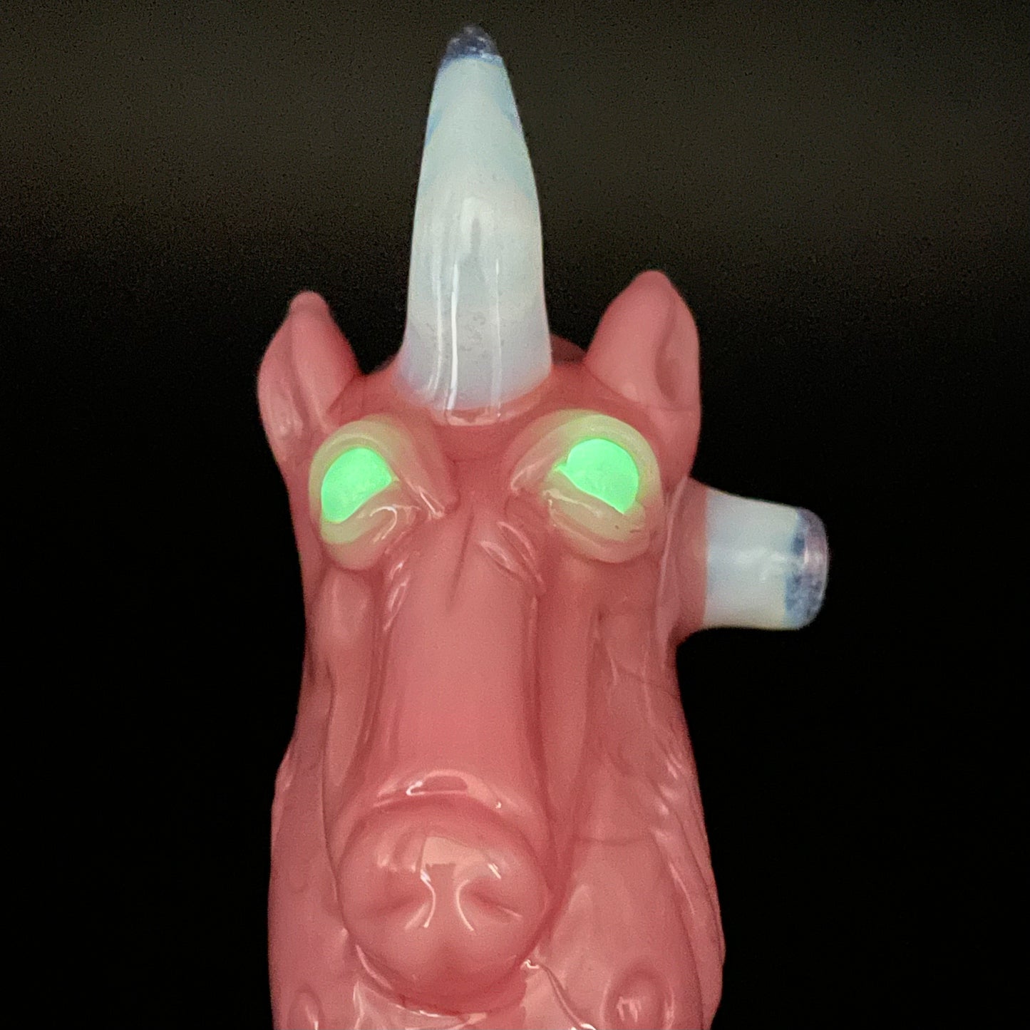 Hand-blown Unicorn blood Sherlock - Leviathan Glass original