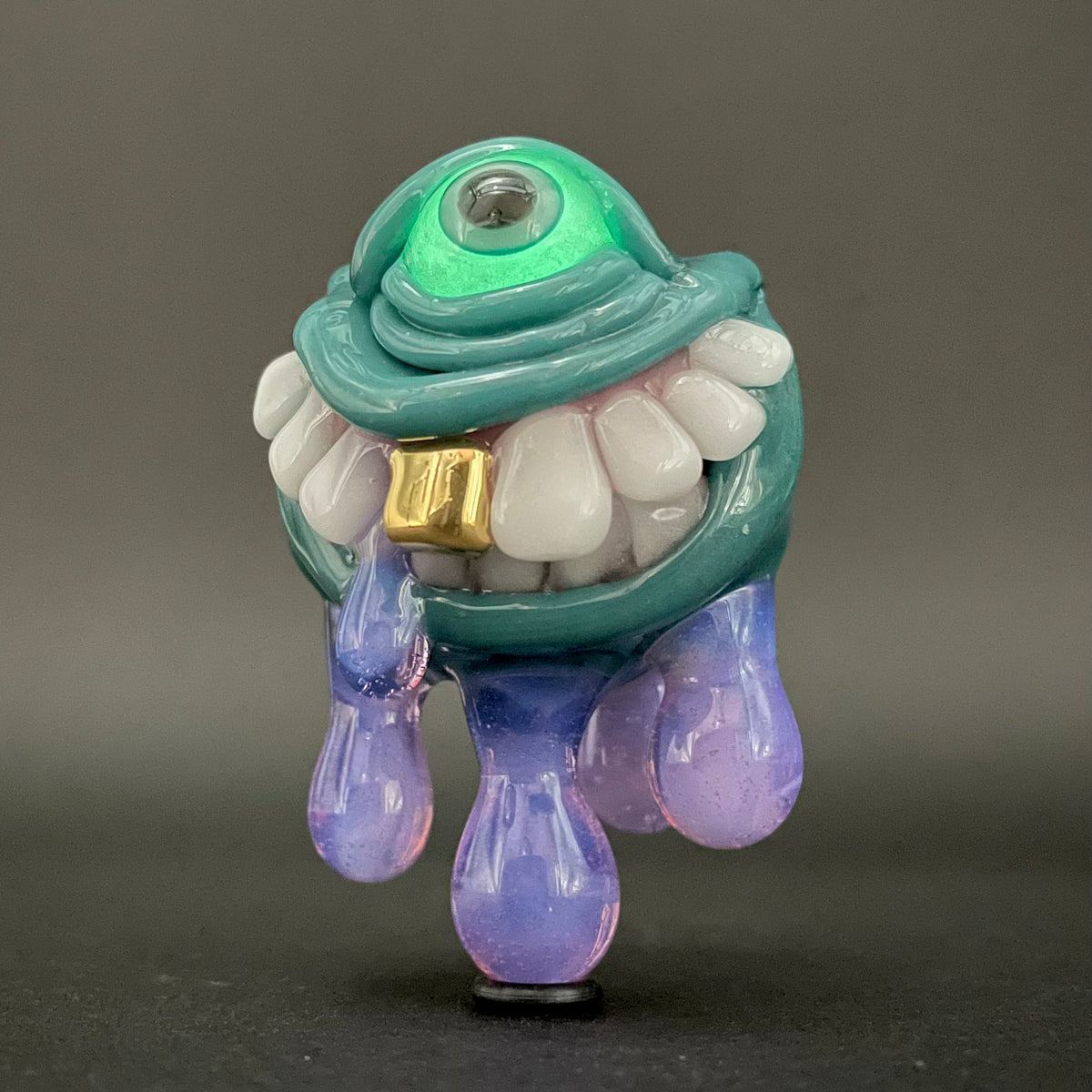 Dripping with sarcasm glass pendant