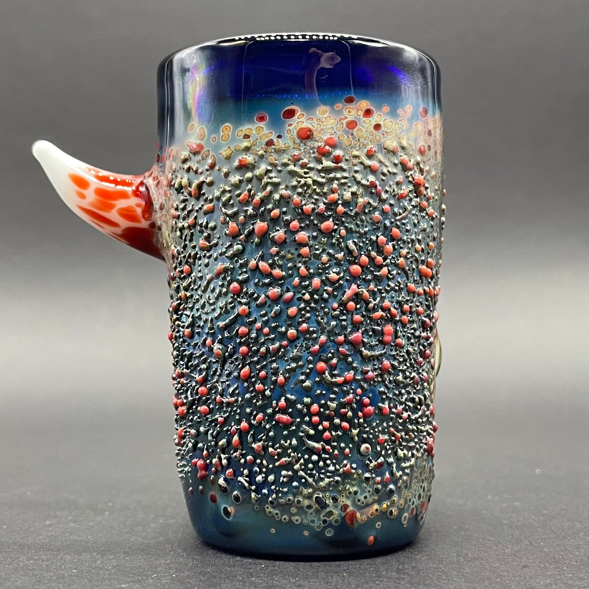 Hand-blown glass Cyclops shot glass by Leviathan Glass