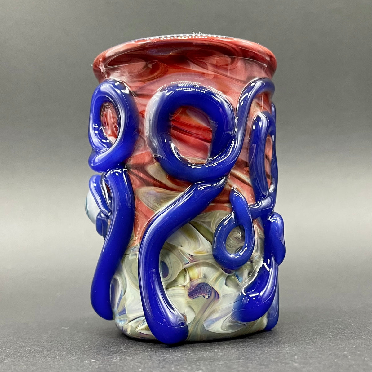 Hand-blown kraken glass cup - Leviathan Glass original