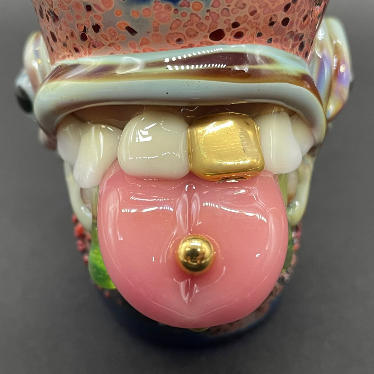 Pierced Tongue Shot Glass glass art - premium handcrafted piece