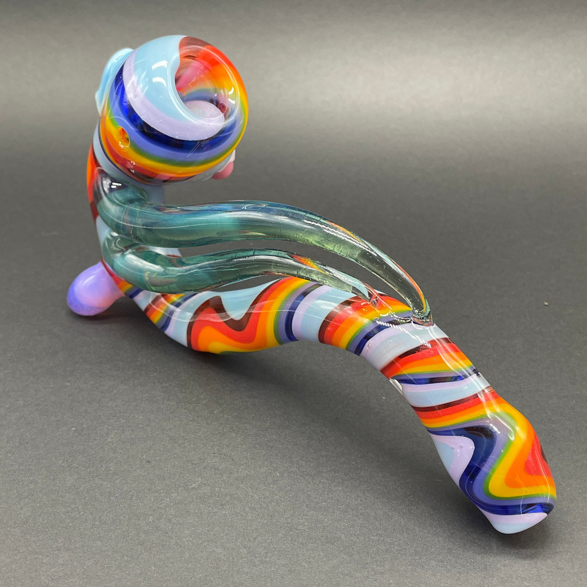 Rainbow Sherlock by Leviathan Glass - artisan detail