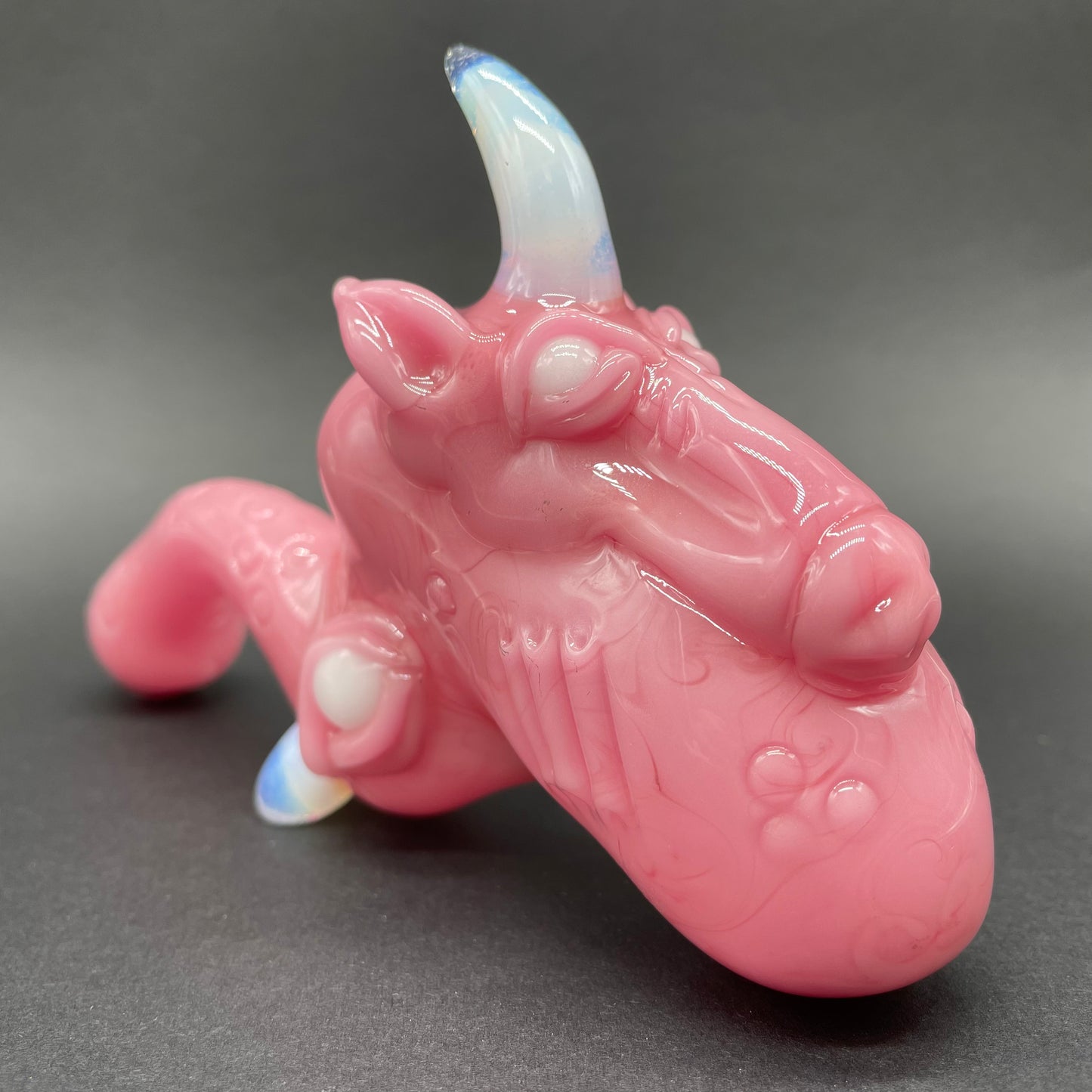 Unicorn blood Sherlock glass art - premium handcrafted piece