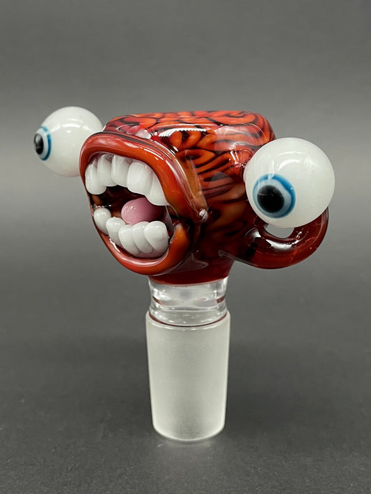 18mm Drain Bamage slide detail view - premium glass art