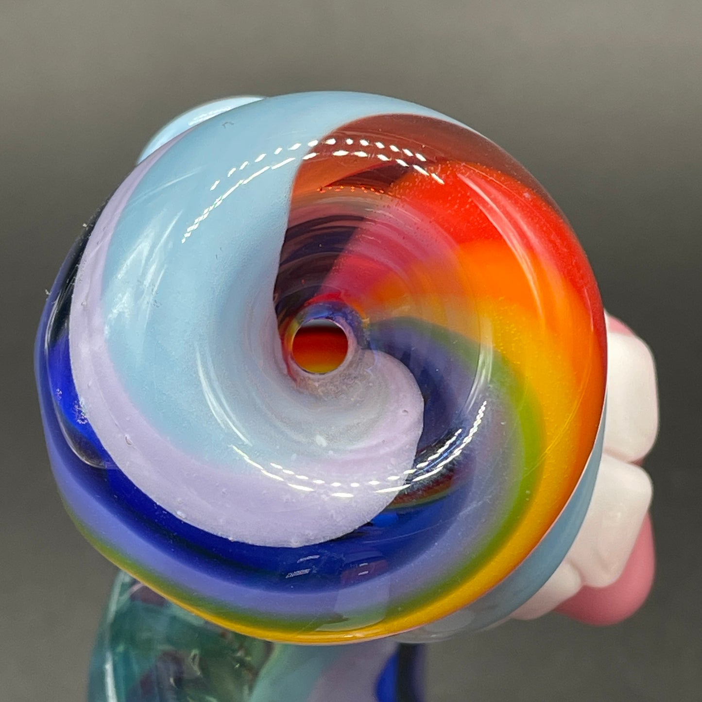 Hand-blown Rainbow Sherlock - Leviathan Glass original