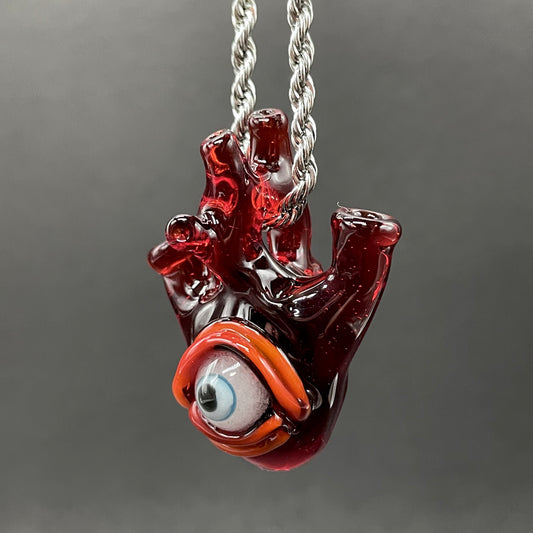 Anatomical cyclops heart pendant