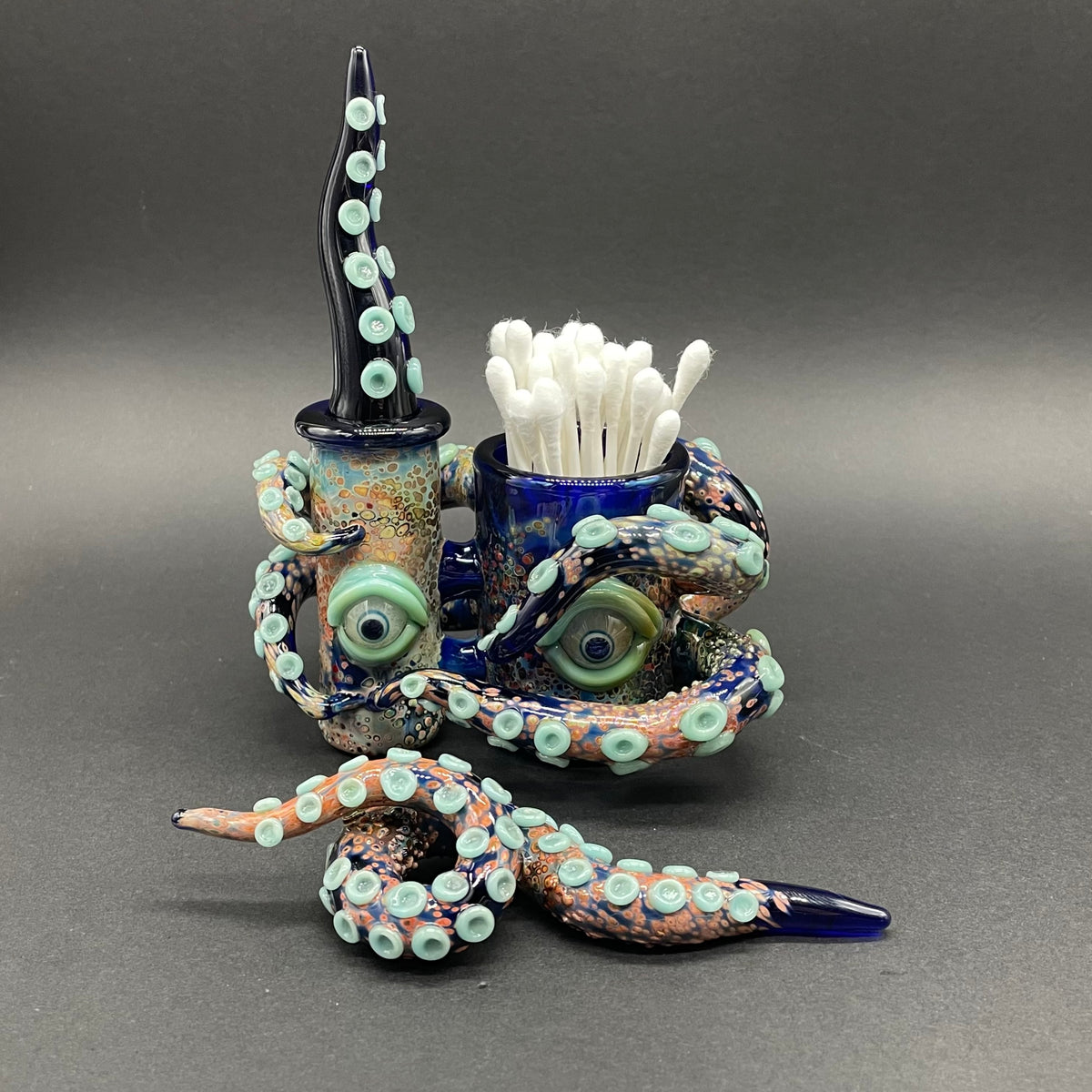 Hand-blown glass Leviathan dab station by Leviathan Glass