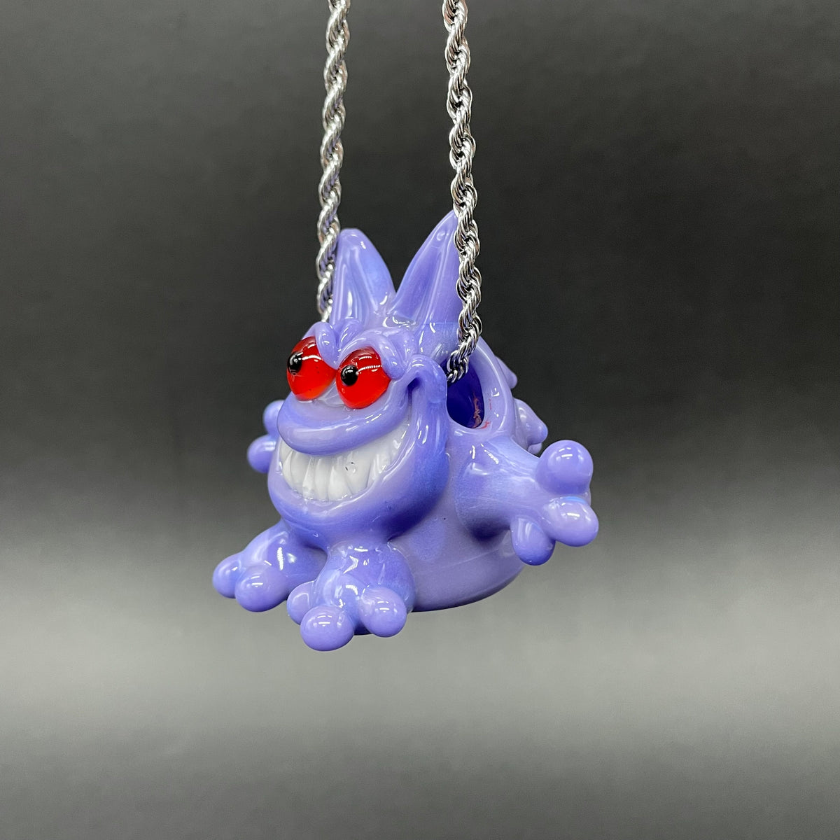 Gengar Pokémon glass pendant