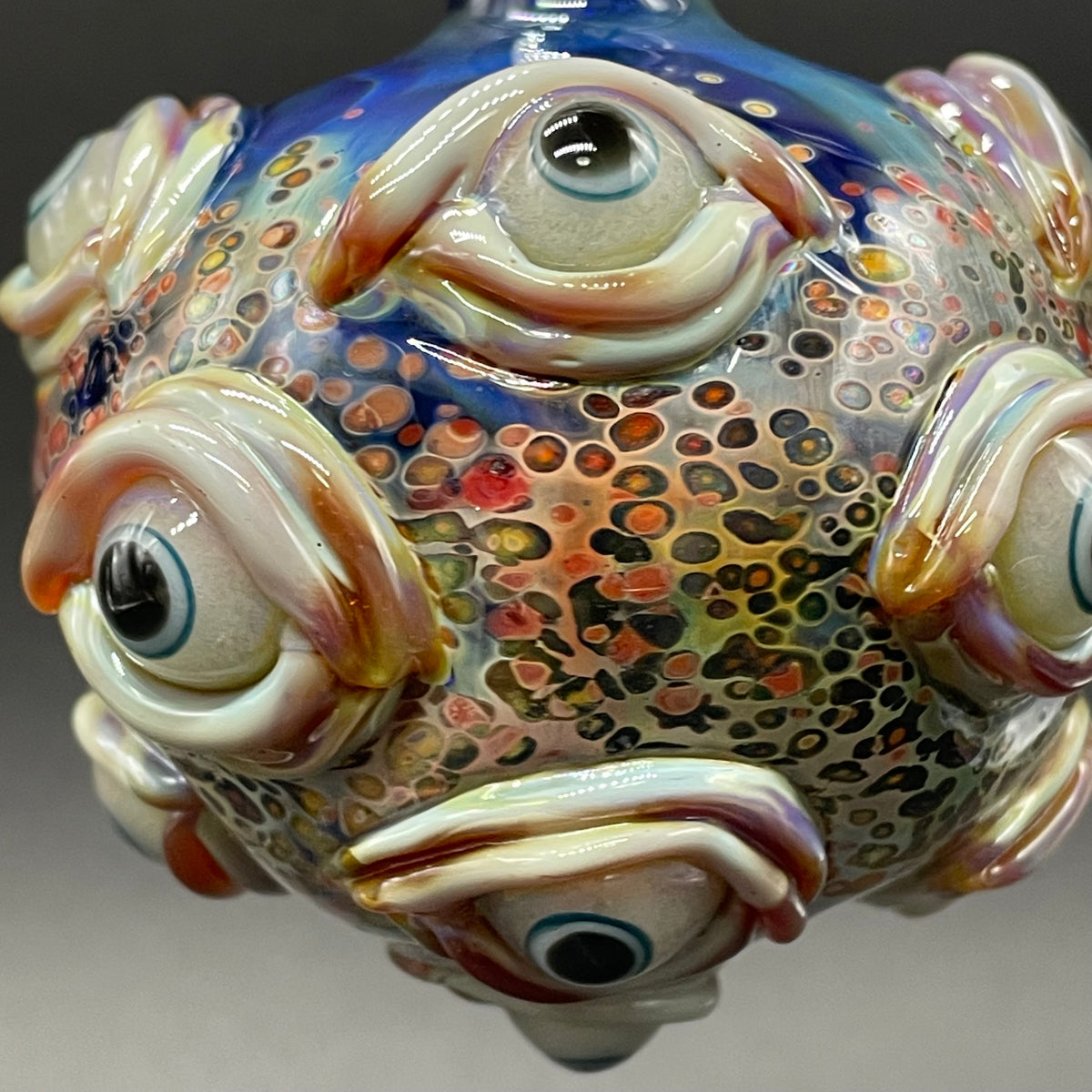 All seeing Argus ornament glass art - premium handcrafted piece