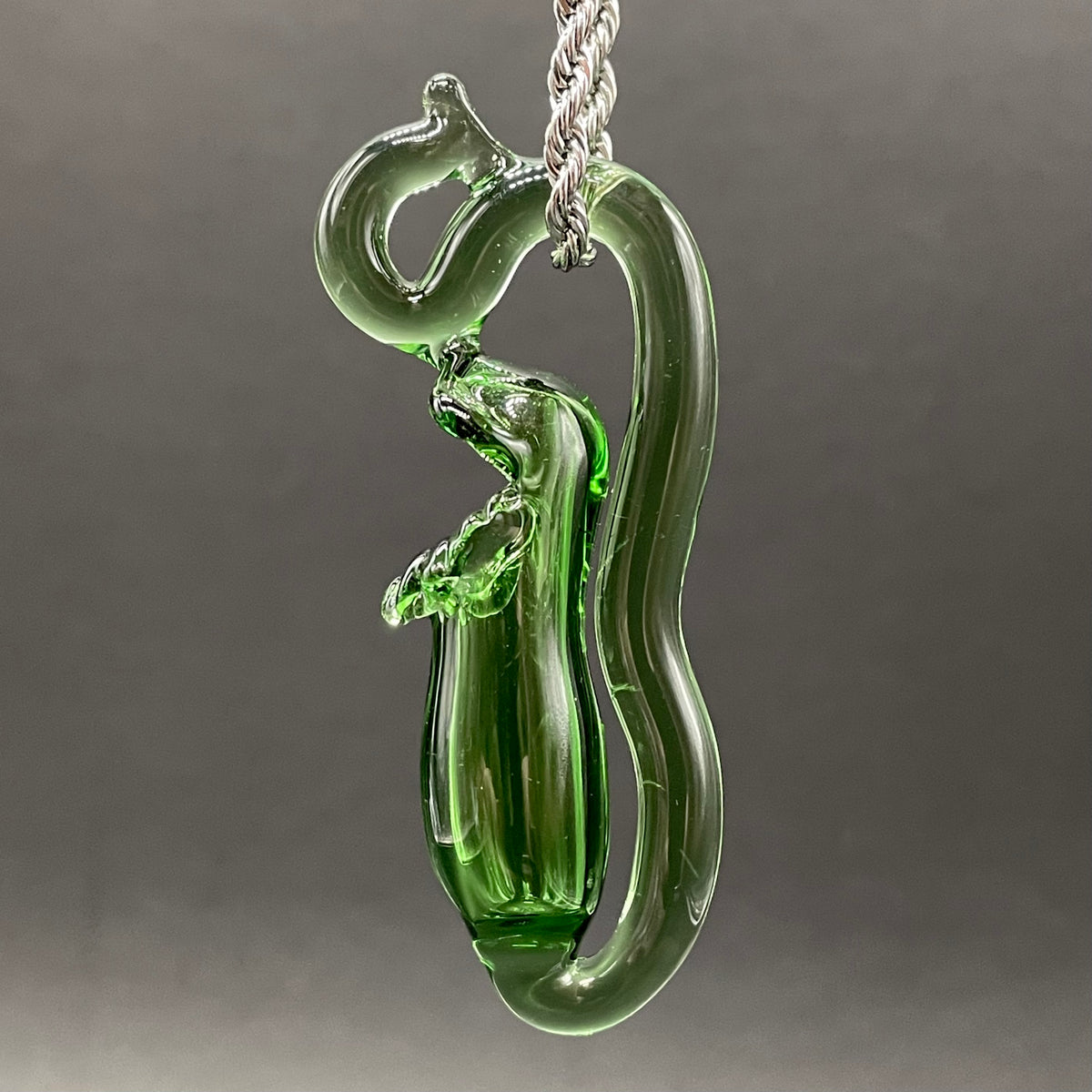 Leviathan Glass Pitcher plant pendant - hand-blown art