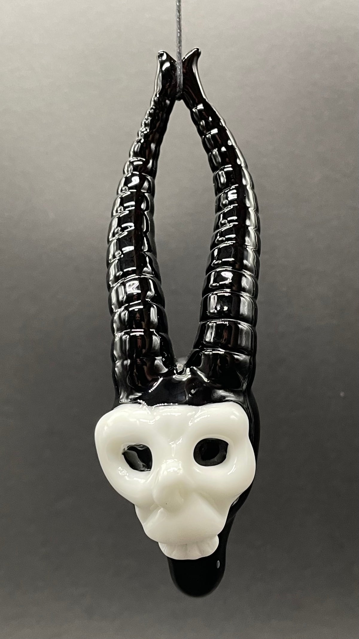 Leviathan Glass evil elf pendant - hand-blown art