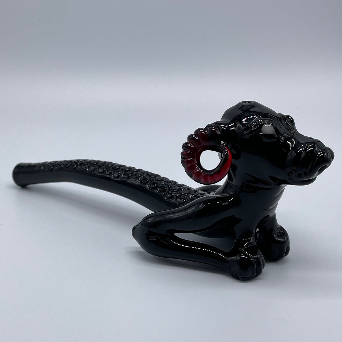 Demon dog Sherlock craftsmanship - artisan glass work