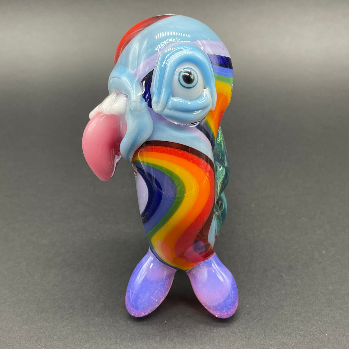 Rainbow Sherlock glass art - premium handcrafted piece