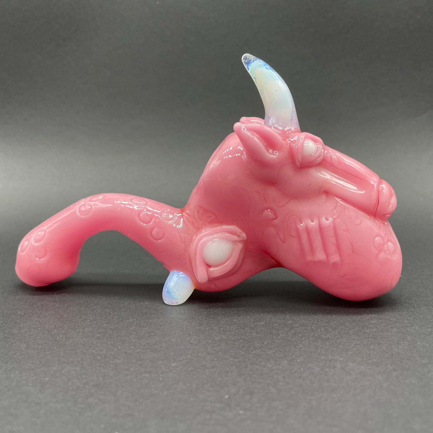 Hand-blown Unicorn blood Sherlock - Leviathan Glass original