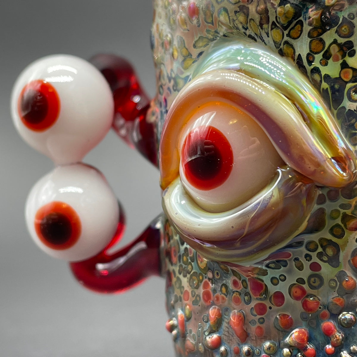 Premium Eyestalker shot glass - collectible glass art