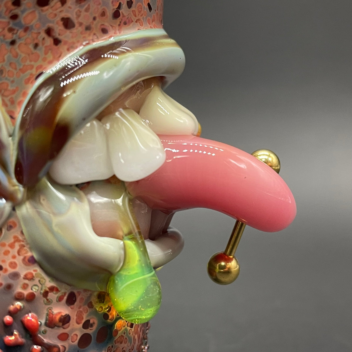 Hand-blown Pierced Tongue Shot Glass - Leviathan Glass original