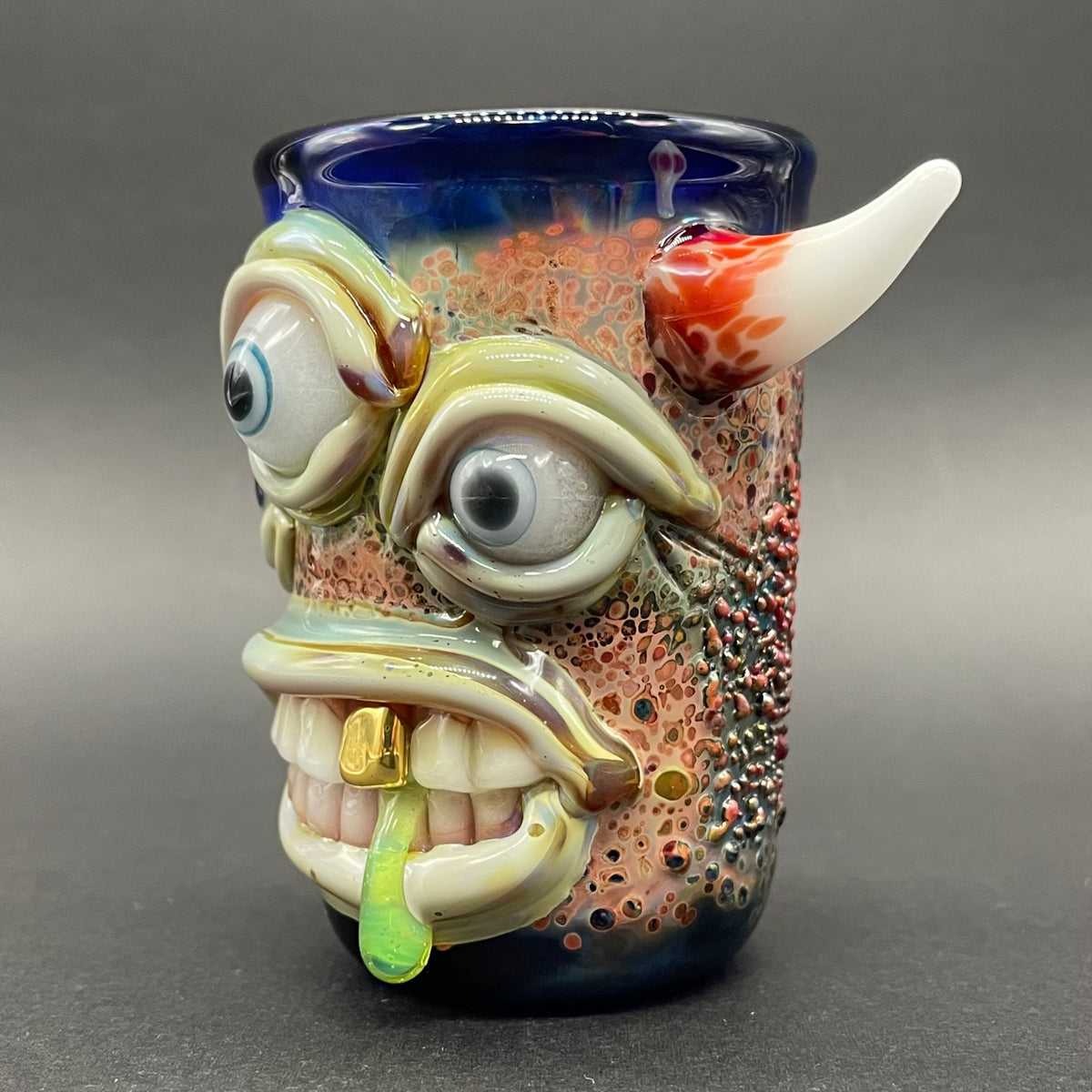 Premium Triclops shot glass - collectible glass art